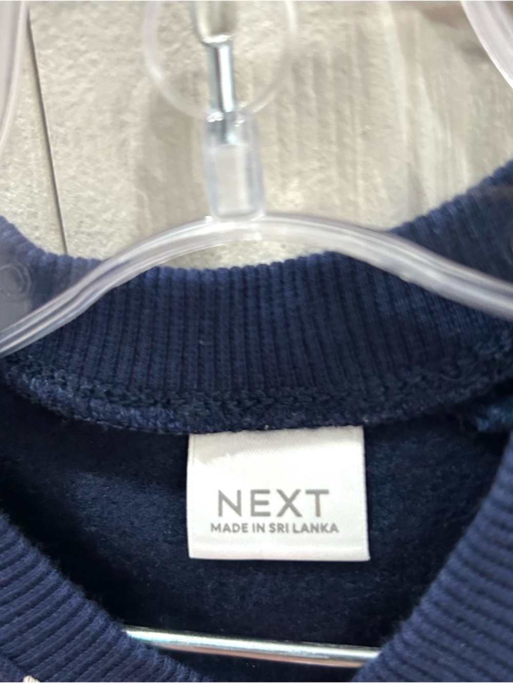 NEXT Baby Bow Print Dress – 12–18 Months – Navy Blue - Picture 4 of 6